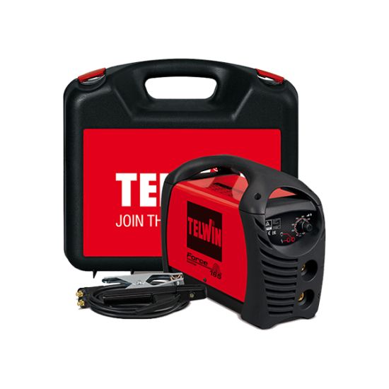 Telwin Force 165 Ηλεκτροκόλληση Inverter MMA με Μέγιστο Ρεύμα Συγκόλλησης 150A και Κύκλο Εργασίας 7%