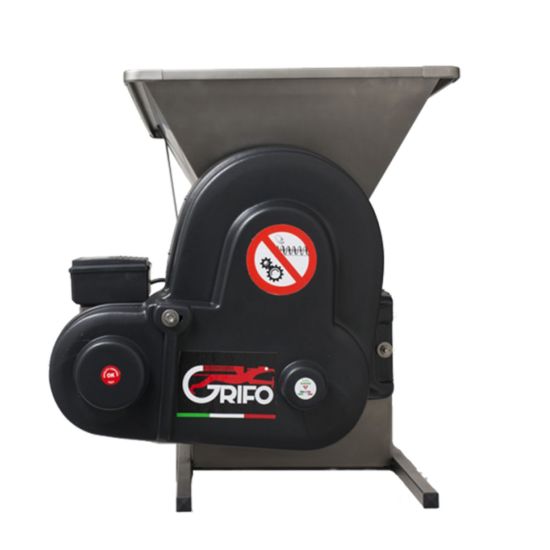 GRIFO DMCI Σπαστήρας Σταφυλιών Ηλεκτροκίνητος 1HP FULL IΝΟΧ με Διαχωριστήρα 90x50cm 