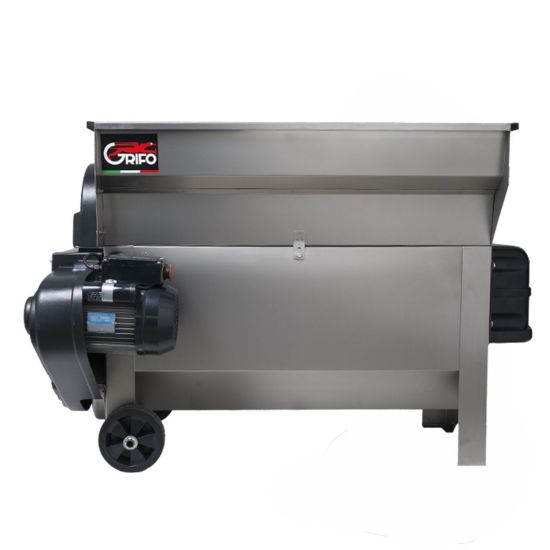 GRIFO DVEP20I Σπαστήρας Σταφυλιών Ηλεκτροκίνητος 2HP IΝΟΧ με Διαχωριστήρα και Αντλία  87x50x85cm