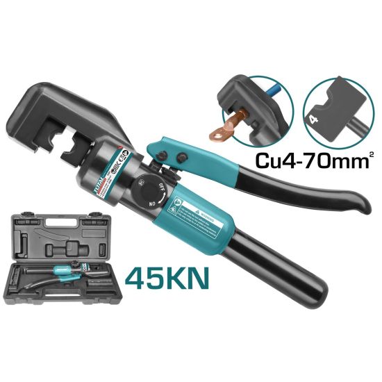 TOTAL ΥΔΡΑΥΛΙΚΗ ΠΡΕΣΑ ΑΚΡΟΔΕΚΤΩΝ  Cu 4-70mm2 (THCT070)