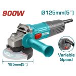 TOTAL ΓΩΝΙΑΚΟΣ ΛΕΙΑΝΤΗΡΑΣ 900W - 125mm ΗΛΕΚΤΡΟΝΙΚΟΣ (TG109125565)
