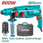 TOTAL ΠΙΣΤΟΛΕΤΟ ΠΕΡΙΣΤΡ. - ΣΚΑΠΤΙΚΟ SDS-PLUS 800W ΜΕ ΤΑΧΥΤΣΟΚ (TH308268-2) 