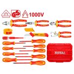 TOTAL ΚΑΣΕΤΙΝΑ ΕΡΓΑΛΕΙΩΝ ΧΕΙΡΟΣ 1000V VDE 16ΤΕΜ (THKITH1601)