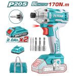 TOTAL ΠΑΛΜΙΚΟ ΚΑΤΣΑΒΙΔΙ ΜΠΑΤΑΡΙΑΣ ΛΙΘΙΟΥ 20V / 2Ah / 170Nm (TIRLI2002)