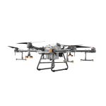 Γεωργικό drone DJI Agras T30 με δεξαμενή 30L. Καλύπτει 16 εκτάρια/ώρα με 16 ακροφύσια και τεχνολογία στόχευσης κλαδιών. Αδιάβροχο IP67 με ραντάρ 360°.