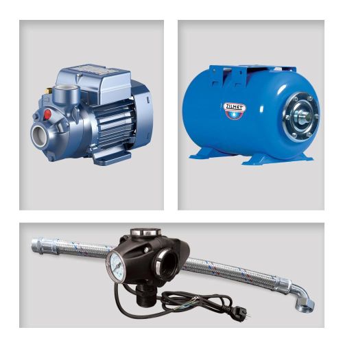 ΠΙΕΣΤΙΚΟ ΜΟΝΤΑΖ PKm 60 + 50Lt ΟΡΙΖΟΝΤΙΟ ZILMET
